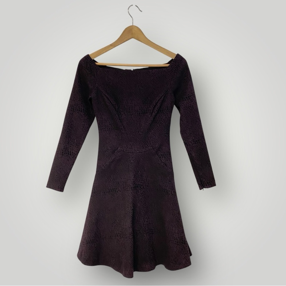 Womens Reiss Black‎ Brown Dress - Fit And Flare Dress Sz 4